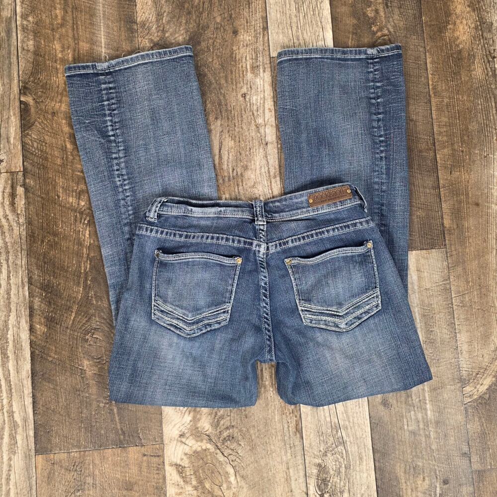 Rock & Roll Cowgirl Bootcut Jeans Medium Wash Low Rise Size 30x32 Western